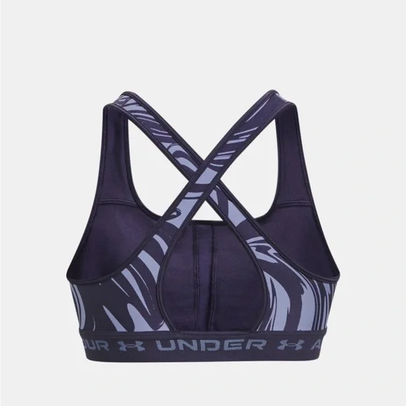 NWT $40 Women's Under Armour Mid Crossback Print Size 3X Sports Bra - Picture 4 of 9
